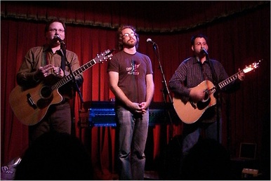 Paul, Jonathan Coulton & Storm; Photo by Aaron Haley